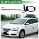 thumbnail image 3 of Reemplazo de espejo lateral derecho Unique Bargains para NISSAN SENTRA 2013-2015 No.963733TH3A Negro 5 Pines Ajuste de espejo eléctrico Plegado manual Cristal de espejo calefaccionado, 3 of 7