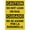 Warning Sign 1, variant on Caution Do Not Lean On Rail Sign, 8"x12" Rust-Free Aluminum Sign, Professional Graphics Easy-Mount Indoor Outdoor Sign