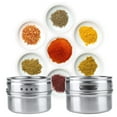 thumbnail image 1 of RXIRUCGD Home Kitchen Gadgets Stainless Steel Spice Storage Jar Tins Container With Rack Holder, 1 of 4