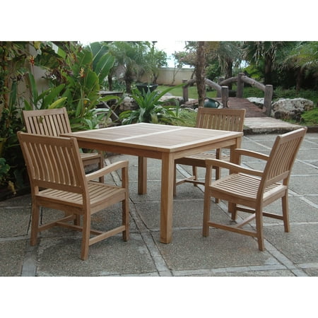 Anderson Teak Rialto 4 Person Teak Patio Dining Set Walmart Com