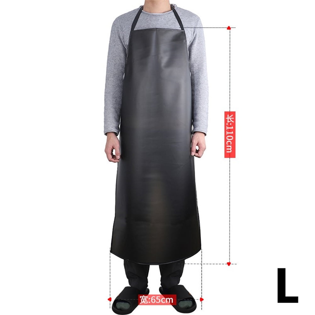 PU Leather Water Apron,Oil Resistant Protective,Wear