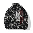thumbnail image 4 of Chaleco cálido de invierno para hombre, chaqueta con estampado de mariposas, chaquetas para hombre, ropa holgada de algodón, ropa de calle Harajuku, ropa para hombre, abrigos fríos, 4 of 5