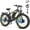 Green, variant on KAIJIELAISI Adults Dual Motor Electric Bike, Peak 4000W 26 Inch Fat Tire Electric Mountain Bike, 48V 22.4AH Removable Battery, Dual Hydraulic Brakes 21-Speed Ebike