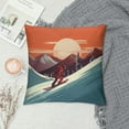thumbnail image 2 of COMIO  Winter Pillow Covers, with Mountains Ski Retro Slope Snow Sunset Mountain Winter Double Sided Decorative Pillows Cases Throw Pillows Covers, 2 of 5