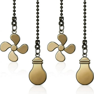 Gaoominy Brass Retro Ceiling Fan Pull Chain Set