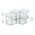 thumbnail image 5 of Meridian Furniture Sei Modular Stainless Steel and Glass 4 Piece Coffee Table, 5 of 5