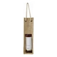 thumbnail image 4 of Bolsa transportadora de vino, yute, yute, arpillera, reutilizable con ventana, 4 of 8