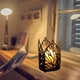 thumbnail image 5 of Iron Color Old Hollowed Out Leaves Candle Holders Home Decorative Candle Holders Ornaments Props Crafts, 5 of 6
