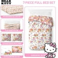 thumbnail image 4 of Sanrio Hello Kitty Floral Grace 7 Piece Full Size Comforter Set with Shams, 4 of 4