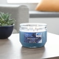 thumbnail image 3 of Mainstays Favorite Denim Scented 3-Wick Glass Jar Candle, 11.5 oz., 3 of 4