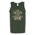 thumbnail image 2 of Wild Bobby, A Little Country, A Little Hood, Pop Culture, Men Graphic Tank Top, Forest Green, XX-Large, 2 of 4