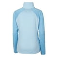 thumbnail image 3 of Women's Cutter & Buck  Light Blue Atlanta Braves DryTec Forge Tonal Stripe Half-Zip Top, 3 of 3