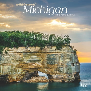 Michigan Wild & Scenic | 2025 12x24" (Hanging) Wall Calendar | BrownTrout