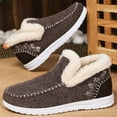 thumbnail image 3 of Cozy Fleece Slip-On Boots for Women, Winter Warm Plush Lined Non-Slip Flat Shoes, Fur Lined Indoor Outdoor Casual Loafer Boots, 3 of 7