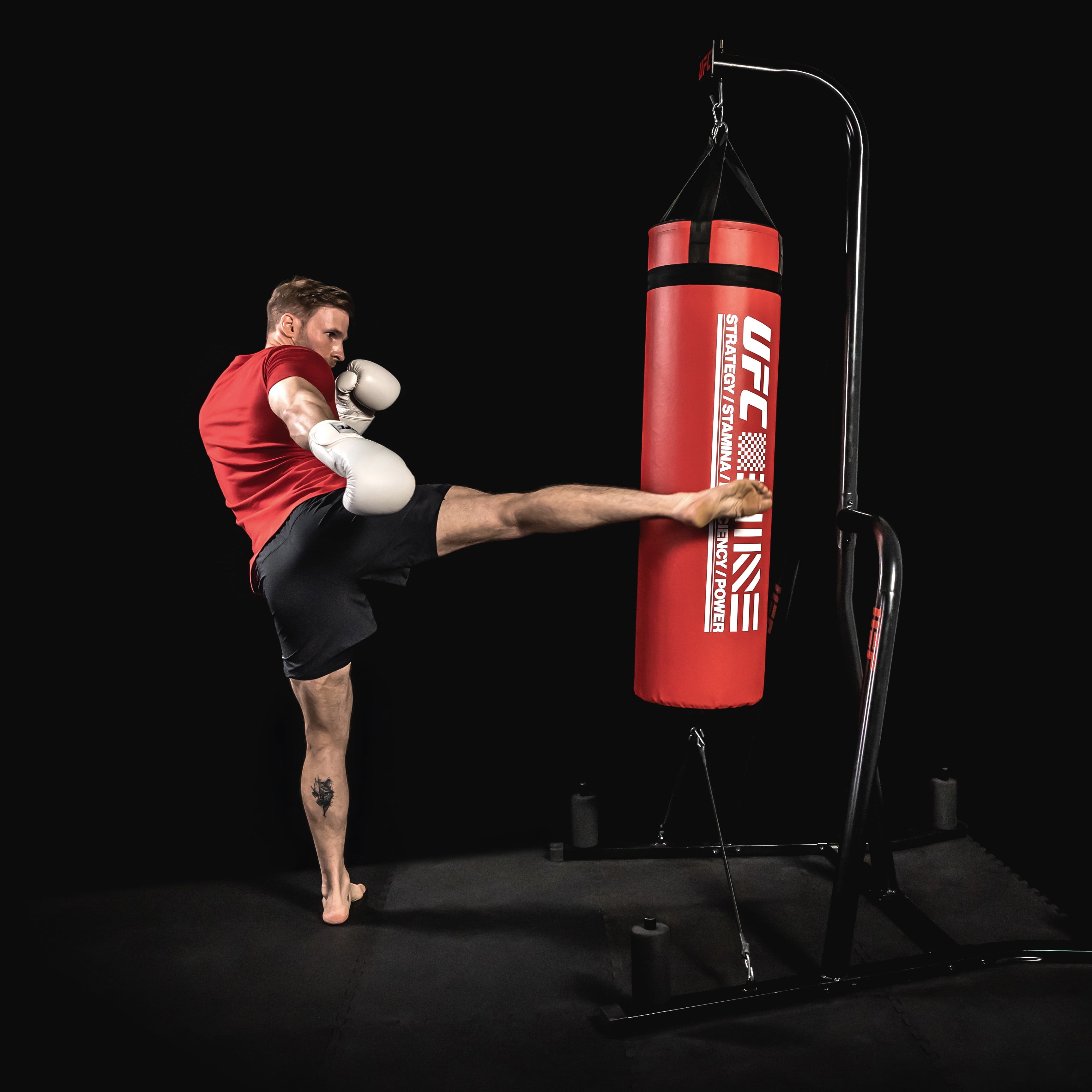 UFC Tonal Boxing Training Gloves - 18oz, White - Premium Performance, Maximum Shock Absorption Protection for Boxing & MMA Sparring, Bag/Mitt Work, & Cardio Fitness