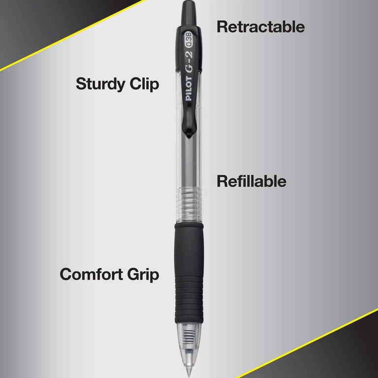 Pilot G2 Premium Gel Pens, Ultra Fine Point 0.38mm, Black, 4-Pack photo 8