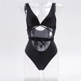 thumbnail image 4 of Gibobby Traje de Baño Sexy Bikini Conjunto Traje de baño Mujer Bandeau Ropa de playa Bikini Traje de baño brasileño Vendaje Push-Up Trajes de baño Tankin(Negro,M), 4 of 5