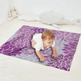 thumbnail image 2 of Purple Floral and Petal Pattern Blanket,Comfortable Soft Flannel Throw Blanket,All Season,Warm Lightweight Blankets for Sofa Bed Couch Living Room Chair,30"x40", 2 of 4