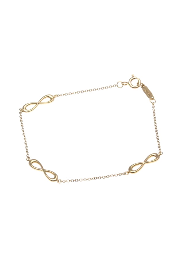 Pre-Owned Tiffany Infinity Endless Bracelet Pink Gold (18K) No Stone Charm Bracelet... (Good)