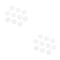 thumbnail image 2 of sweethay 30 Uds. De copos de nieve falsos blancos de plástico DIY para el hogar, fiesta de Navidad, Año Nuevo, colgantes de árbol de Navidad, blanco 18 cm 2Conjunto, 2 of 6