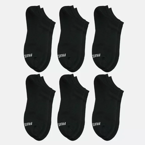 Fruit of the Loom Women's Beyond Soft 6pk No Show Socks - 4-10