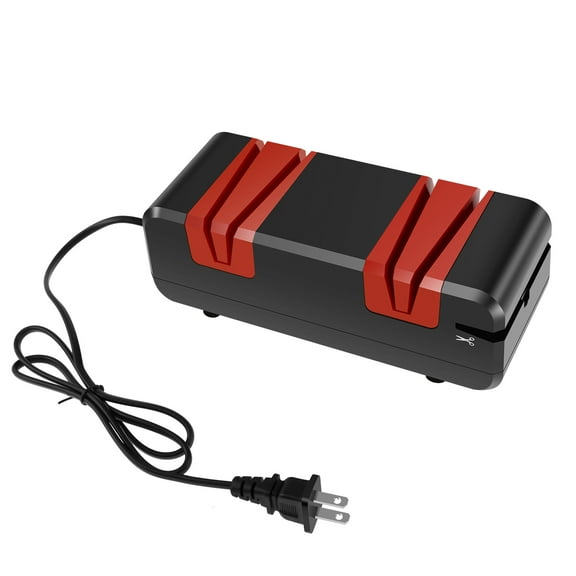 4 in 1 Professional Electric Knife Sharpener With Non Slip Pads 2 Stages Incisive Kitchen Knife Sharpener Efficient Quick Knife Sharpener for Sharpening and Polishing