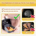 thumbnail image 5 of Panier en Silicone pour Friteuse, Pot en Silicone pour Friteuse, Tapis pour Friteuse, Accessoires Réutilisables, Moule en Silicone Antiadhésif avec Gant de Cuisson pour Micro-Ondes, 5 of 5