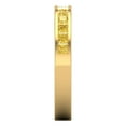 thumbnail image 4 of 0.84 ct Brilliant Princess Cut Natural Citrine 14k Yellow Gold Stackable Band SZ 8.5, 4 of 6