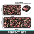 thumbnail image 7 of Pioneer Flower Floral Print Pattern Kitchen Rugs Sets Of 2,Anti Fatigue Kitchen Mat Rugs Non Slip Washable,Decorative Kitchen Floor Mats for Kitchen,Sink,Laundry,17"X30"+17"X47", 7 of 7