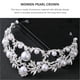 thumbnail image 4 of KAKOWELY Tocado de corona de diamantes de imitación para boda, tiara de novia con perlas de diamantes de imitación para fiesta, 4 of 5