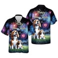 thumbnail image 3 of Happy New Year Beagle Family Cheer Winter Midnight Firework Hawaiian Shirt Breathable Summer Unisex Merch Beagles Dog Lover Gifts Idea - 02025, 3 of 6