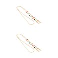thumbnail image 3 of Unatoiry Eye Glasses String Strap Elegant Retainer with Hook Lightweight Rhinestone Decoration Various Styles Sunglasses Jewelry gold 2Set, 3 of 6