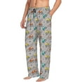 thumbnail image 6 of Logiee truck car Print Pajama Pants for Men,Men’s Pajama Bottoms,Mens PJ Pants with Pockets & Button Fly-Small, 6 of 6