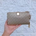thumbnail image 3 of Michael Kors 35H1GTVW3V Jet Set Travel Large Double Zip Wristlet Pale Gold, 3 of 6