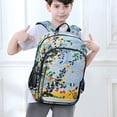 thumbnail image 6 of FORMRS Unisex School Backpack 17" Student Travel Bag with Laptop Compartment, Colorful Leaves, 6 of 7