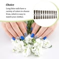 thumbnail image 5 of Fake Nail Set French Style French Style Scratch Resistant Press-on Fingernails Full Cover Removable Trimble Adjustable Manicure Stickers Type 4, 5 of 5