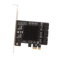 thumbnail image 1 of SAT Expansion Card,PCIE 3.0 to 6 Port SATA Expansion Card PCIESATA Card Enhanced Durability, 1 of 14