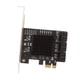 thumbnail image 3 of Tarjeta de expansión de 3.0 a 6 puertos, 6 puertos sata3.0 pcb material pcb enchufe y juega pin tarjeta pcie tarjeta 6 puerto 32 gbps ancho de banda de bus para, 3 of 7