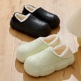 thumbnail image 4 of Zapatillas de algodón impermeables para mujer, cálidas para el invierno, para el hogar, con suela gruesa, antideslizantes, con bolsa de confinamiento, zapatos de algodón para mujer, 4 of 6