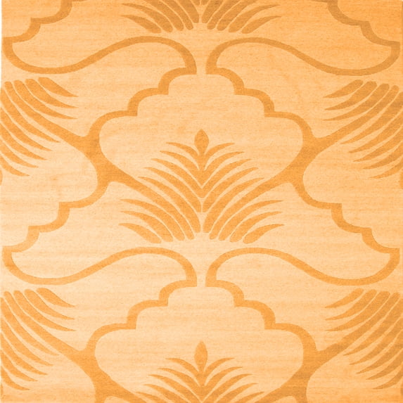 Ahgly Company Indoor Square Persian Orange Traditional Area Rugs, 6' Square