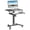 Black, variant on Ergomaker Compact Mobile Standing Table White Portable Laptop Desk for Home Office with Keyboard Tray