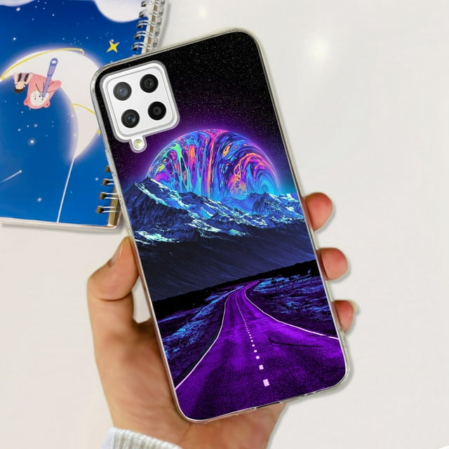 For Samsung Galaxy A22 Case F22 M22 Colorful Painted Cover Clear Silicone Soft Slim Phone Case For Samsung M22 F22 A 22 5G Shell 627 For Galaxy A22 5G