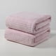 thumbnail image 3 of Juego de toallas de baño de rayas de terciopelo de 2 toallas de algodón súper absorbentes de secado rápido de 70x140cm para adultos, hogar, viajes y playa, 3 of 3