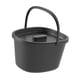 thumbnail image 2 of Silla con inodoro, cubo, bacinilla, práctica, con tapa y asa, asiento de inodoro ligero Negro, 2 of 9