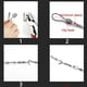 thumbnail image 4 of Kit de colgador de cuerda de acero inoxidable de metros, cuerda de cable de acero inoxidable, tendedero para exteriores, cable de acero para exteriores, para cuerda de tienda, tendedero TUNC Sencillez, 4 of 5