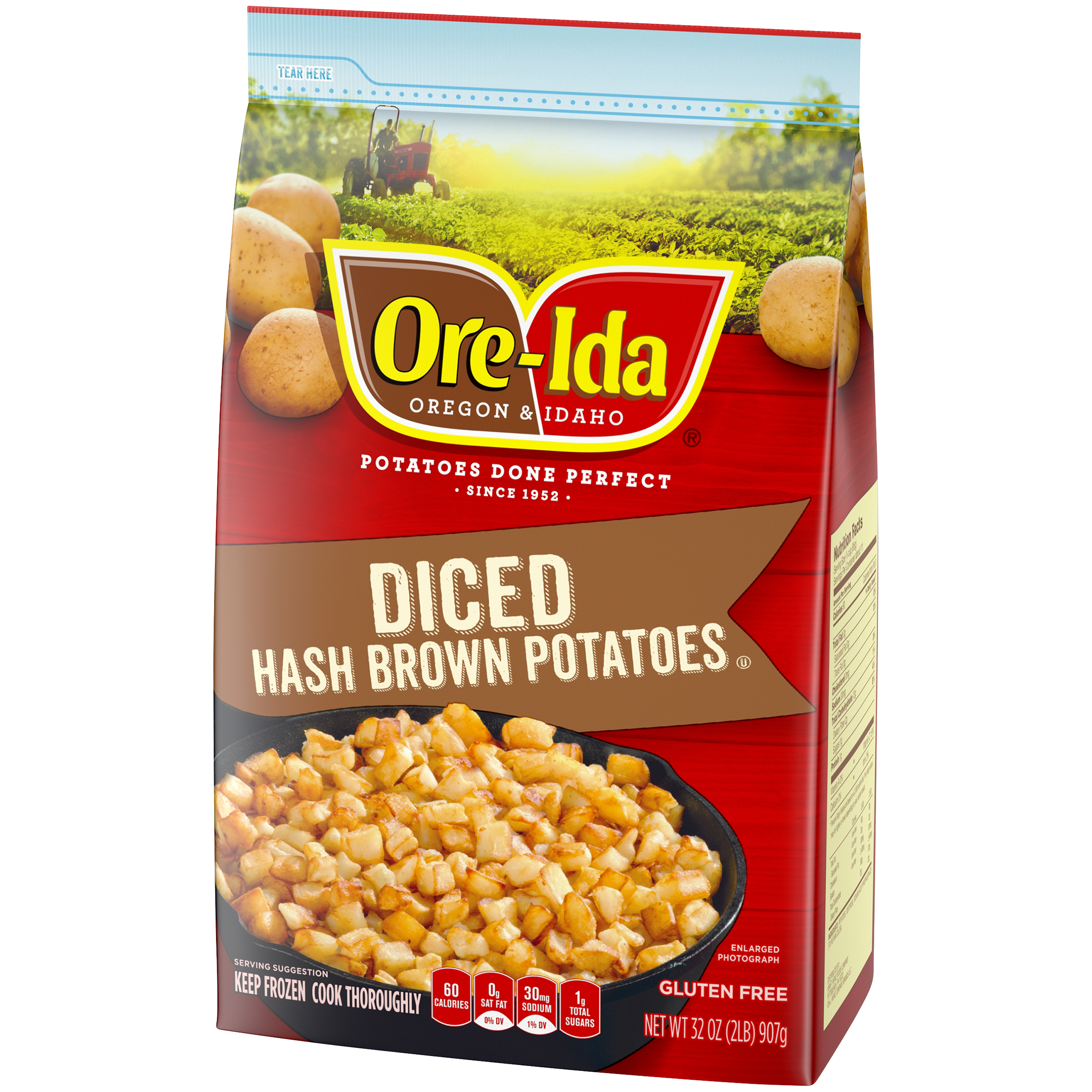 Ore Ida Diced Hash Brown Potatoes 32 Oz Bag Walmart Com