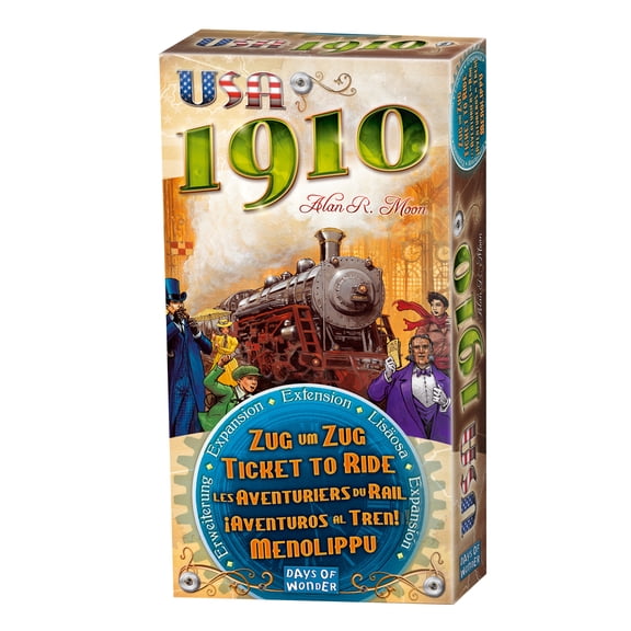 Ticket to Ride: USA 1910 Strategy Board Game Expansion for Ages 8 , from Asmodee