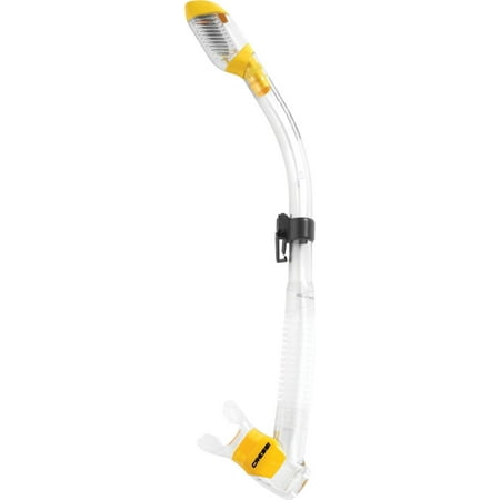 UPC: 0843607038652 | Cressi Supernova Dry Snorkel (Clear/Yellow)