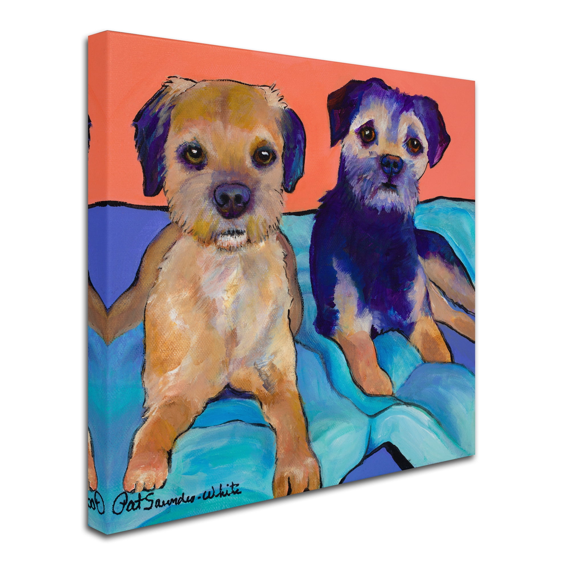 Trademark Fine Art 'The Boys' Canvas Art by Pat Saunders-White