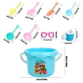 thumbnail image 3 of Blue Mini Farm Plush House Toy With Puzzle Elements Sensory Play Set For Toddlers Portable Doll Interactive Activity Fine Motor Skills Development, 3 of 6